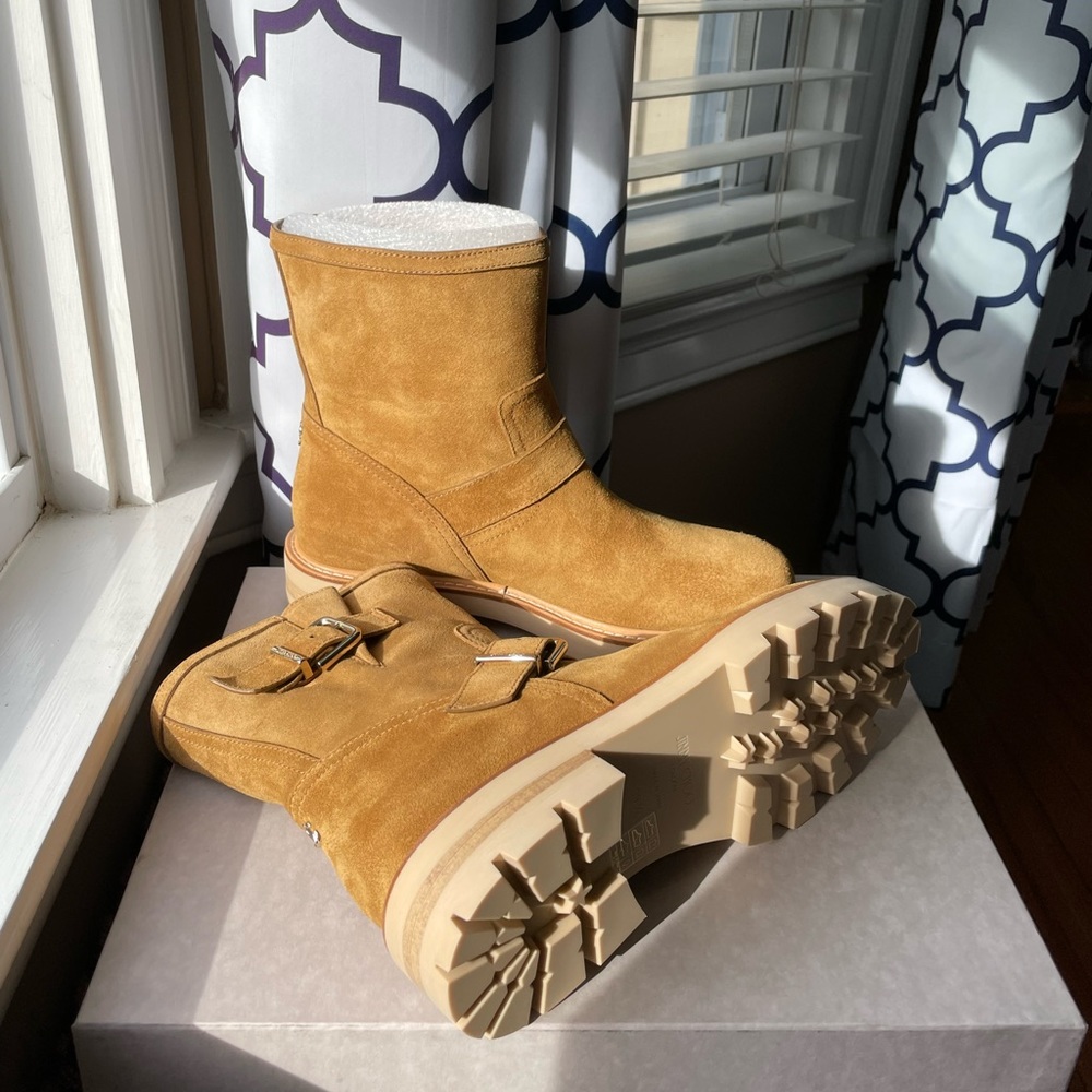 😍NWT Jimmy Choo Youth Il suede buckle ankle boots in camel, 40 - Picture 14 of 17